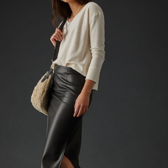 ANTHROPOLOGIE NWT Daily Practice Big Sky Boatneck Pullover Ivory Size XL - Picture 3 of 16